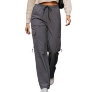 American Stitch High Waisted Gray Cargo Pants Fits Sz M